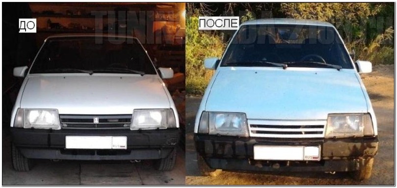 Доработка штатной решетки радиатора ВАЗ 2109 Доработка стоковой решетки радиатора