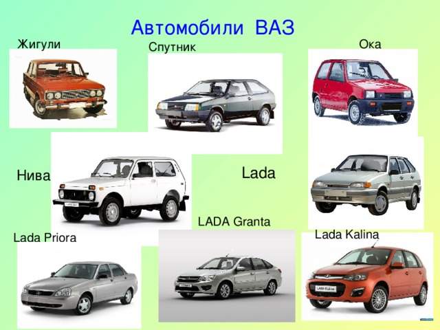 Модели ВАЗ