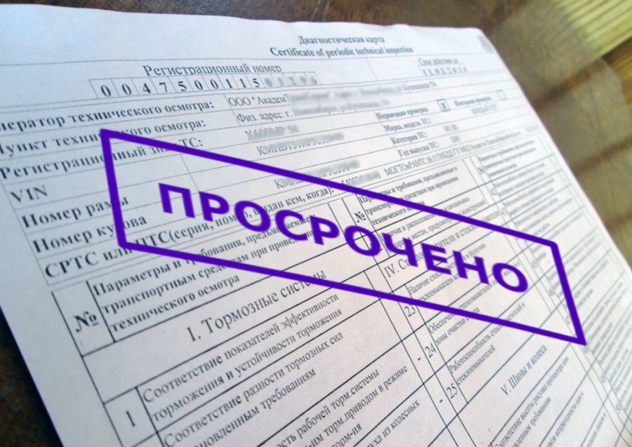 Что будет за отсутствие действующего техосмотра